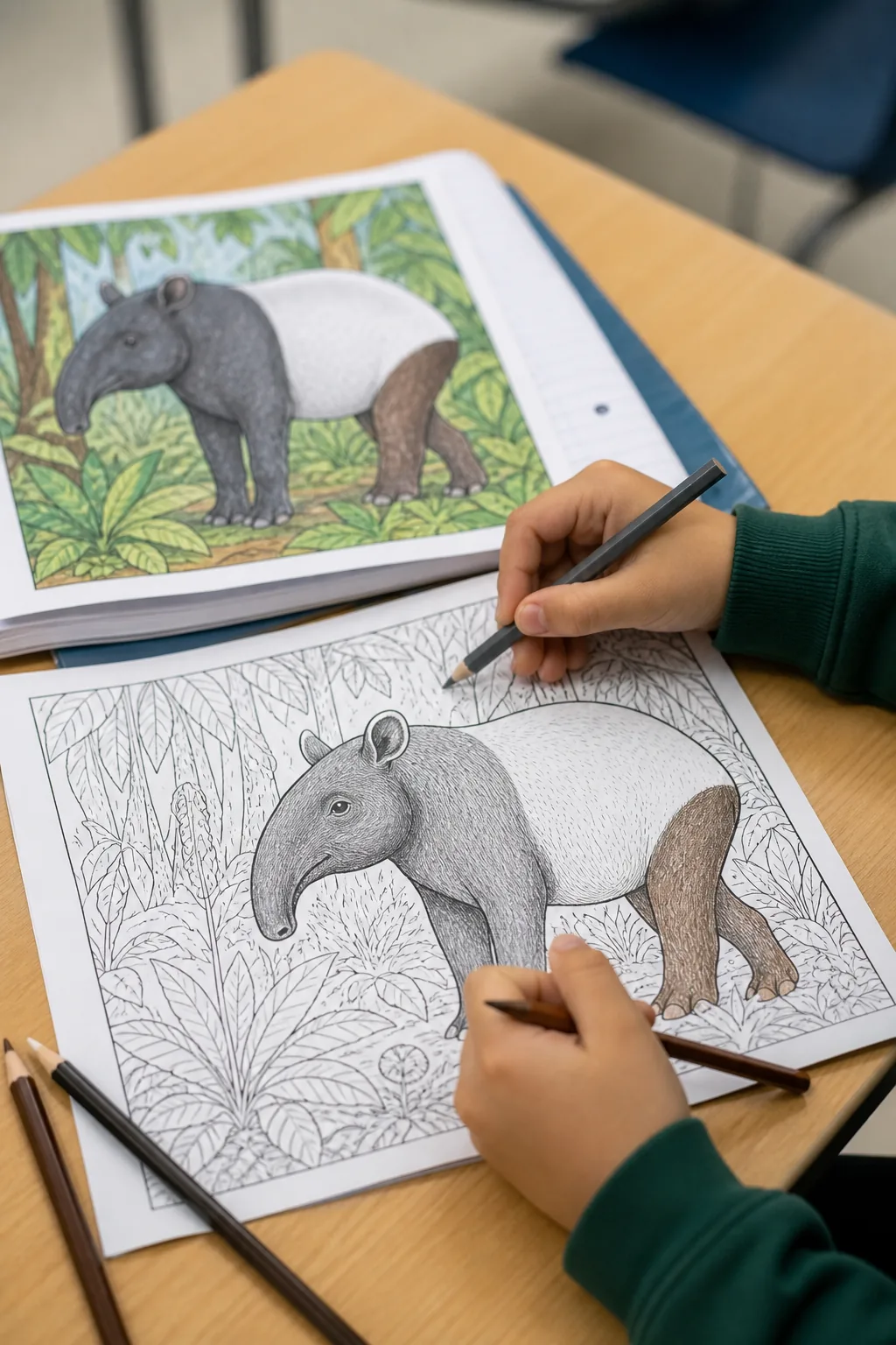 desenhos de anta para colorir - 2