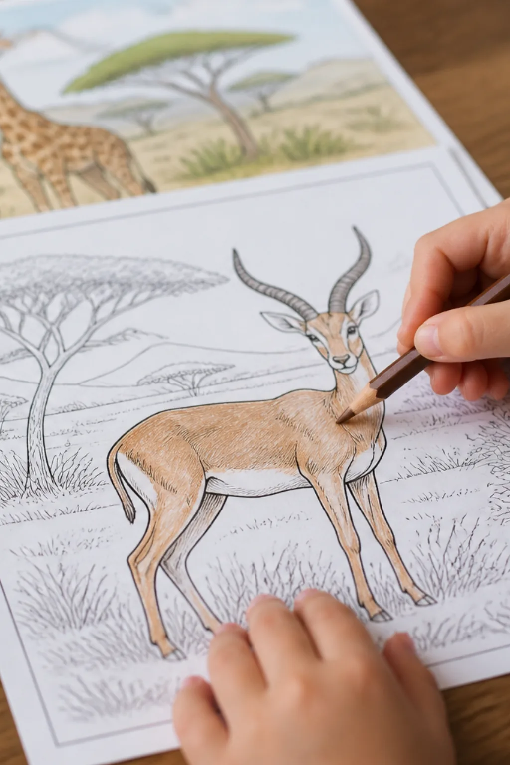 desenhos de antílope para colorir - 2