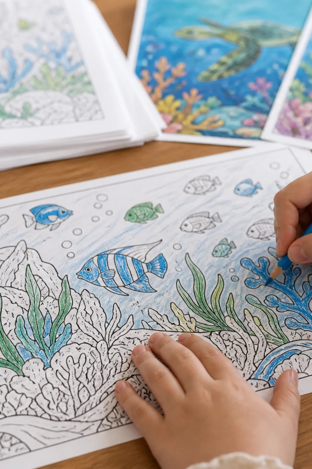 desenhos de aquário para colorir - 2