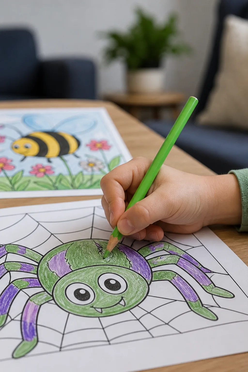 desenhos de aranha para colorir - 2
