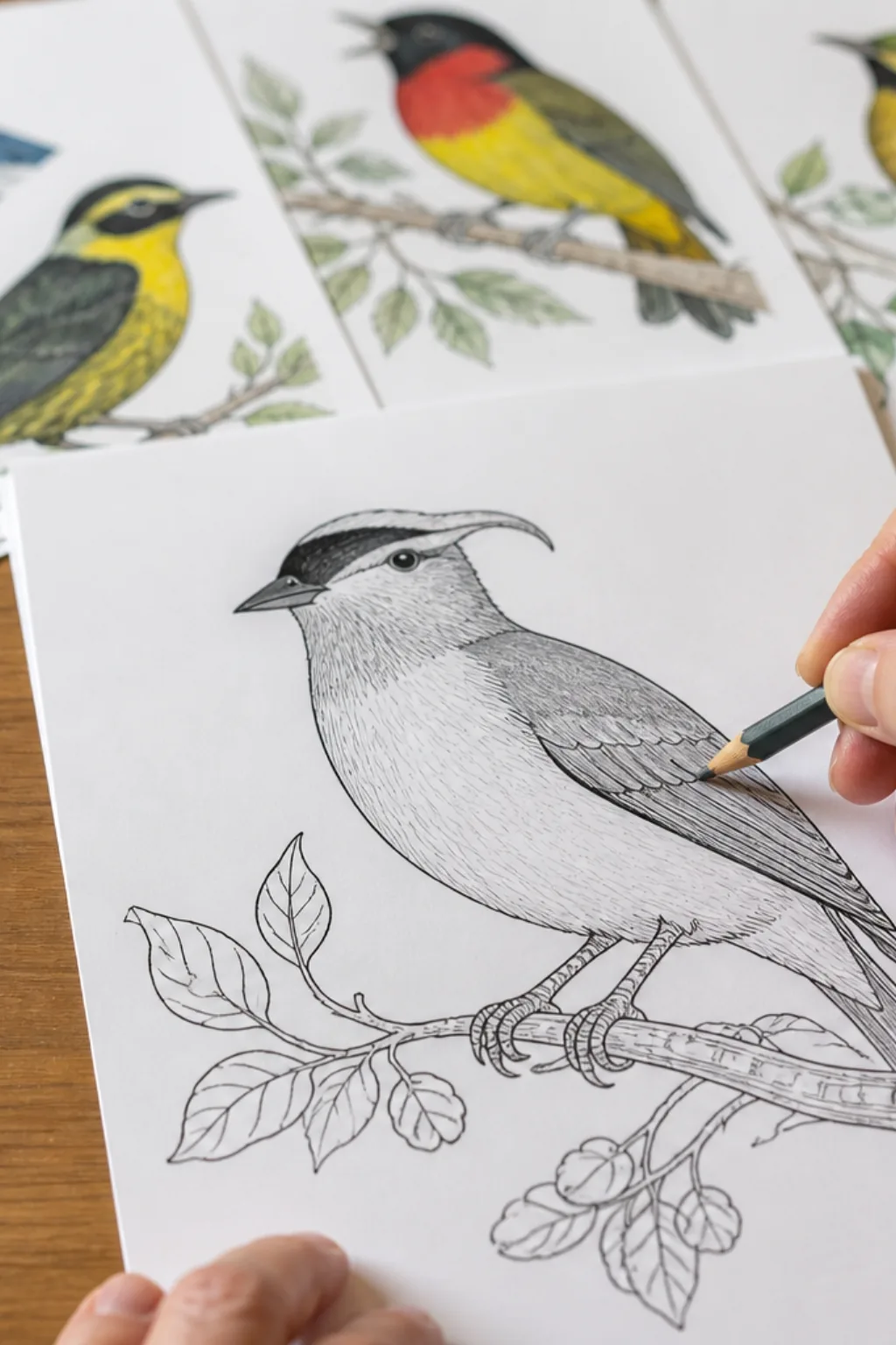 desenhos de araponga para colorir - 2