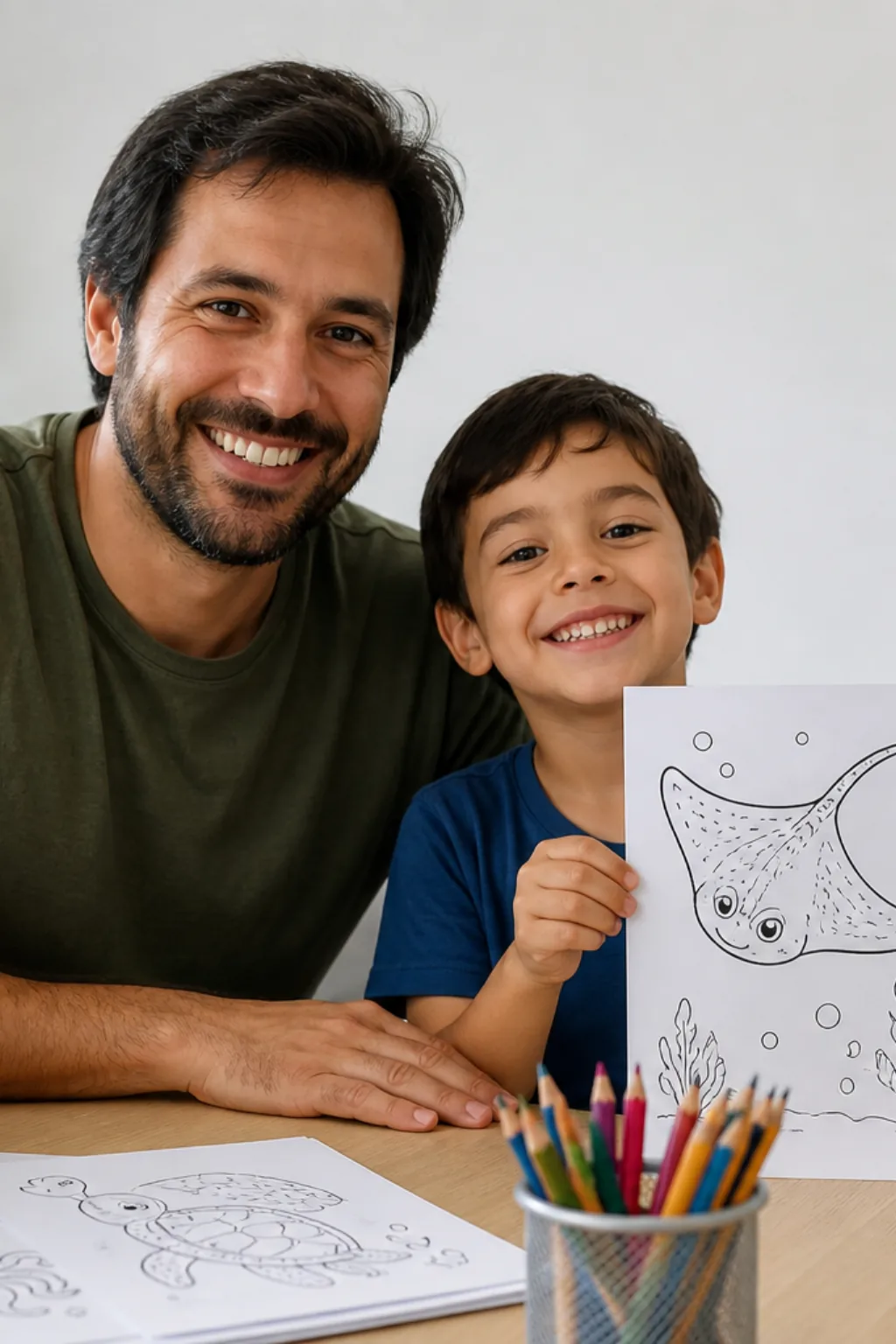 desenhos de arraia para colorir - 1