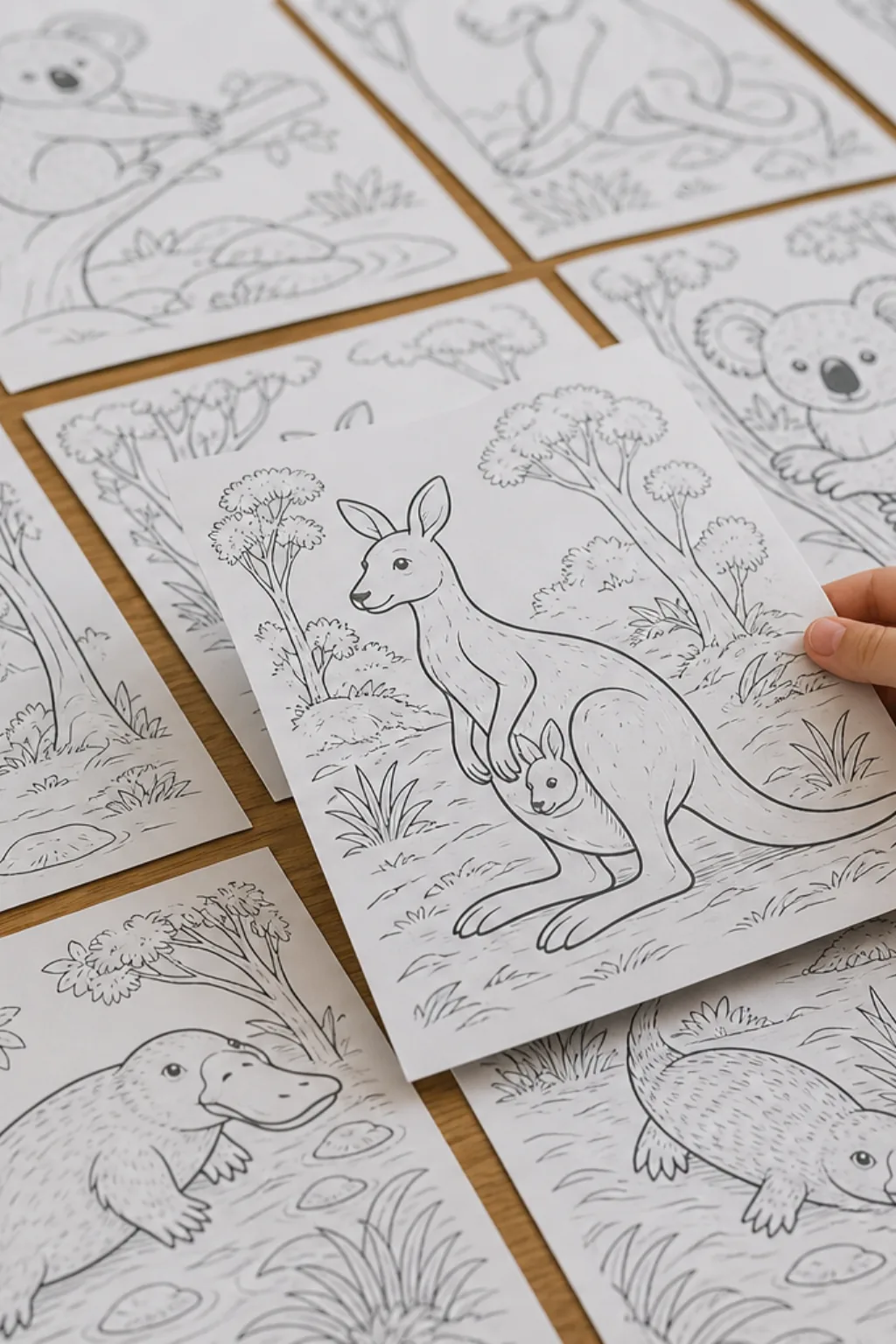 desenhos de animais da Austrália para colorir - 2