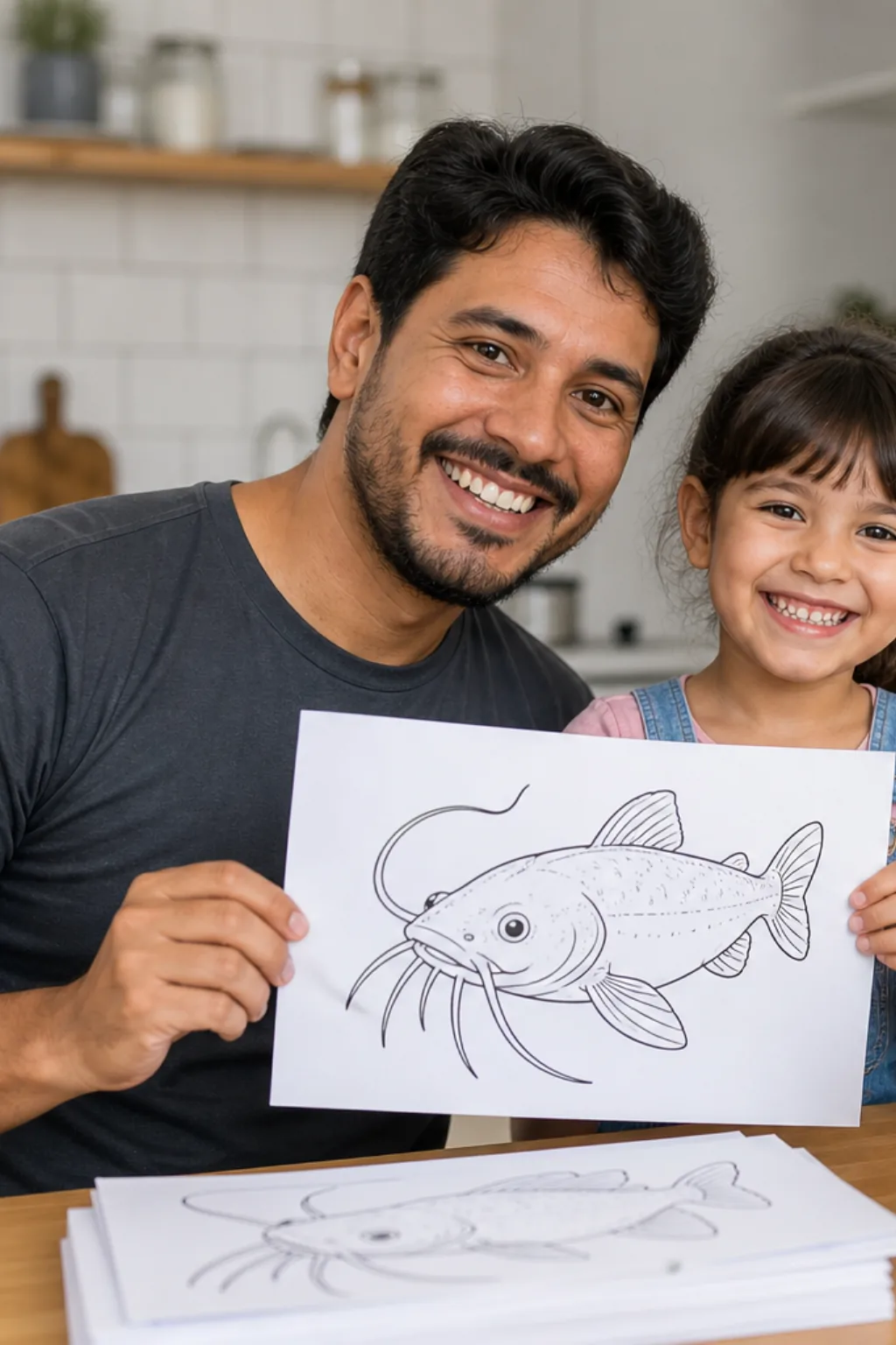 desenhos de bagre para colorir - 1