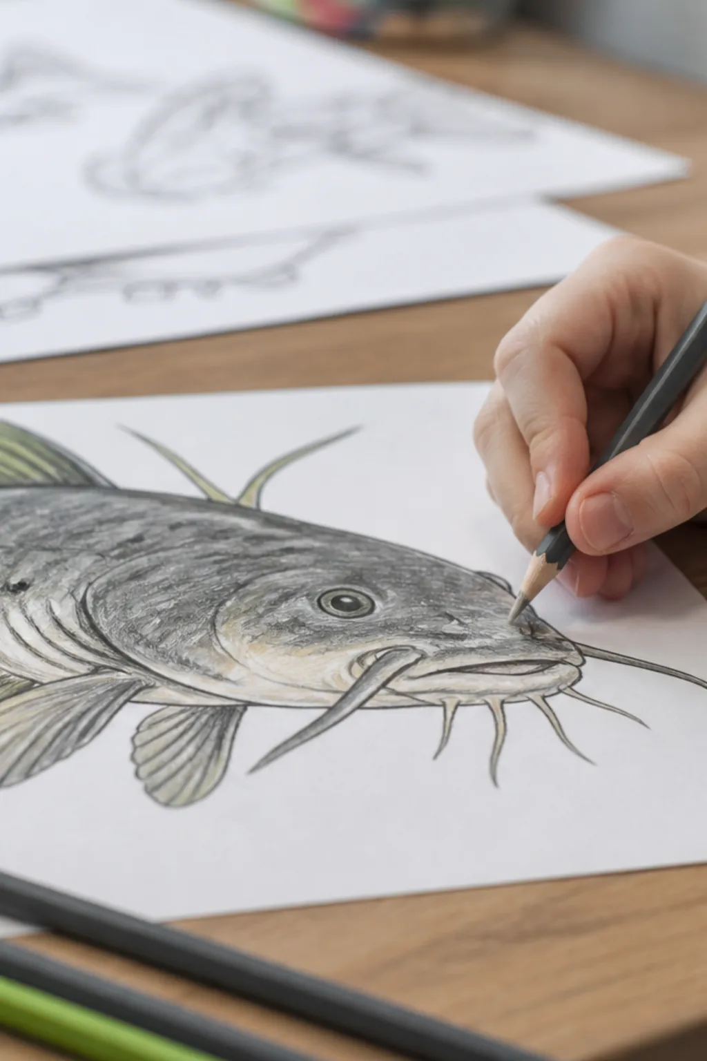 desenhos de bagre para colorir - 2