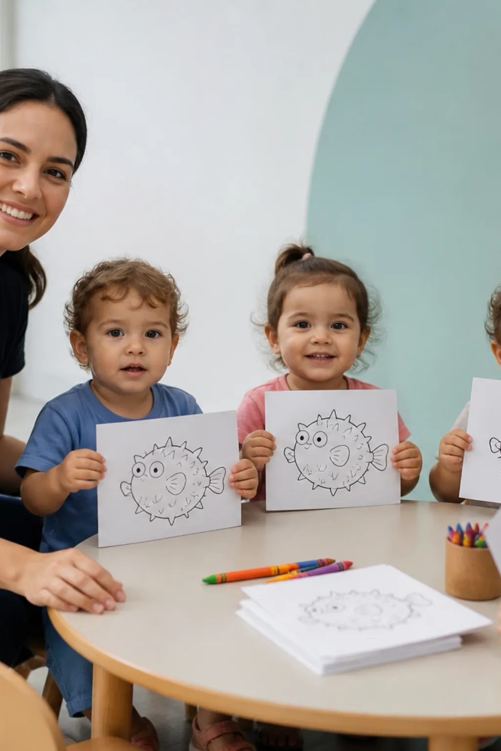 desenhos de baiacu para colorir - 1