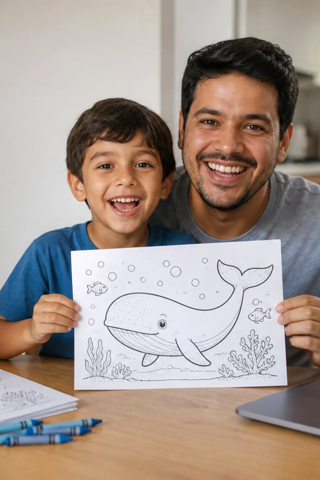 desenhos de baleia para colorir - 1