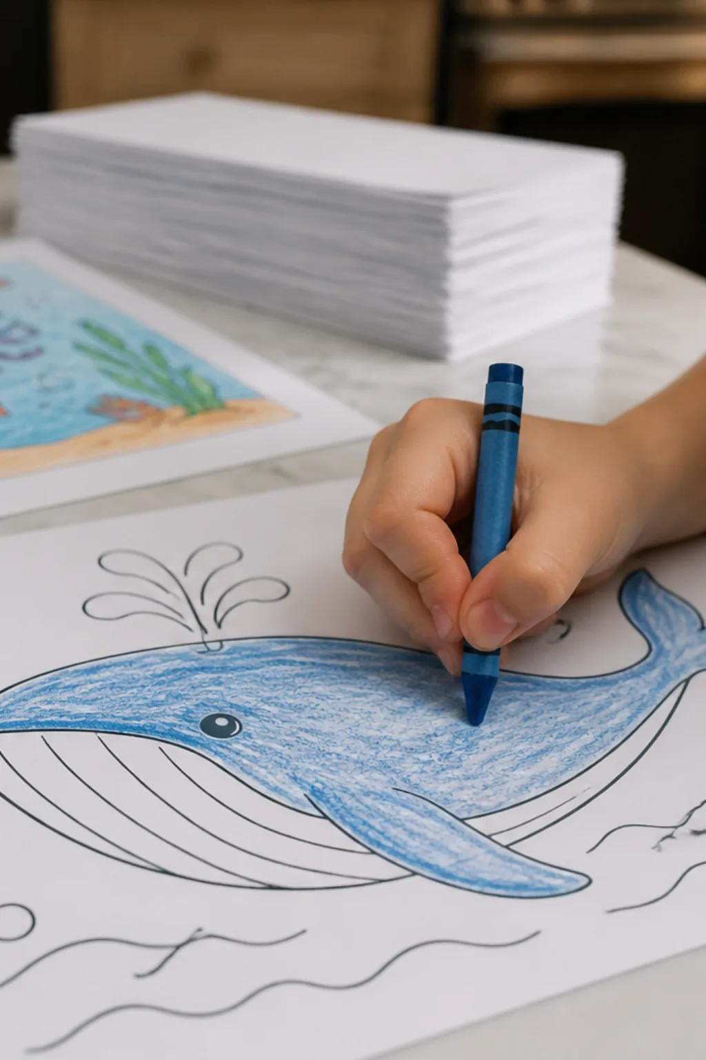 desenhos de baleia para colorir - 2