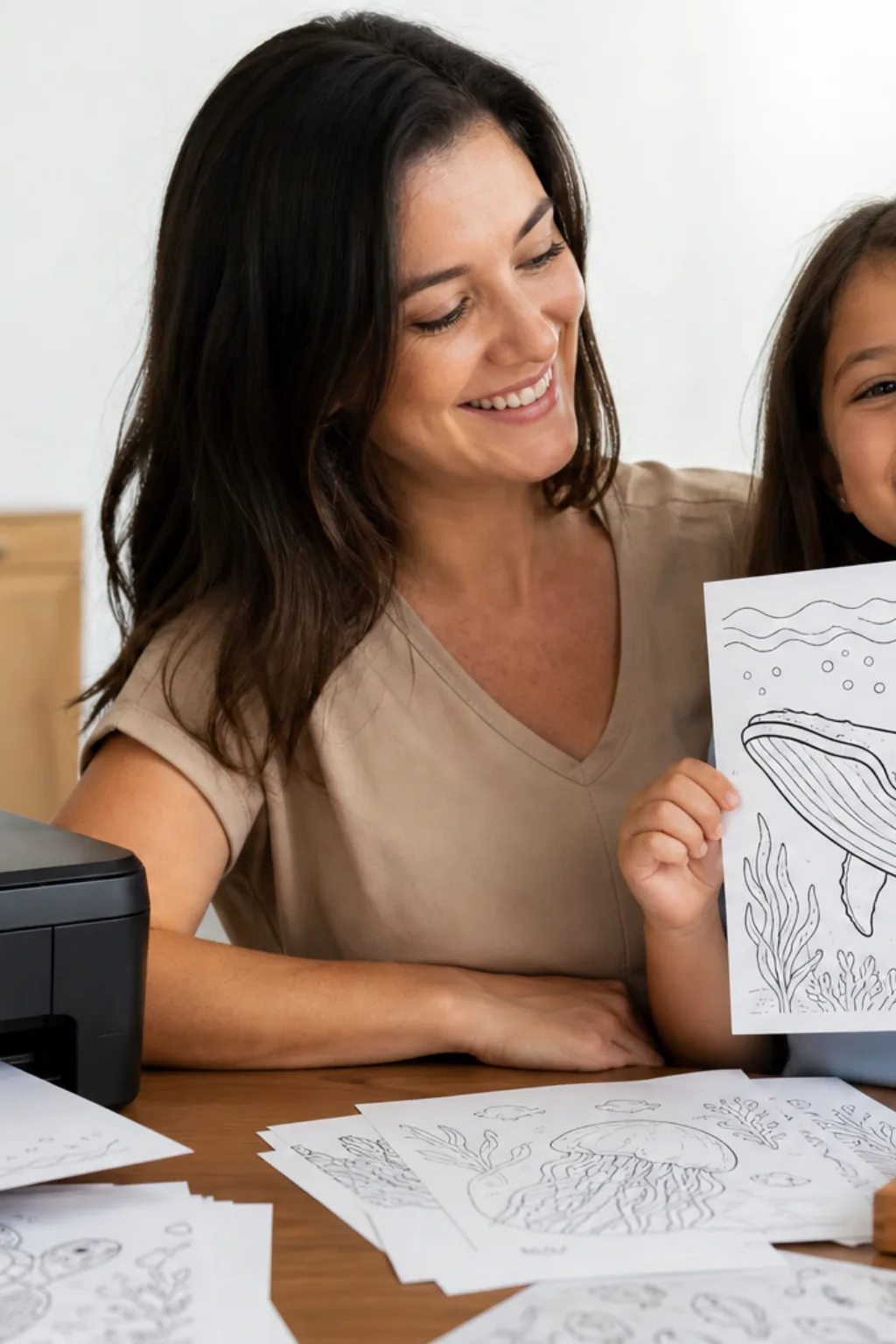 desenho de baleia jubarte para colorir — exemplo criado na Desenhos pra Colorir