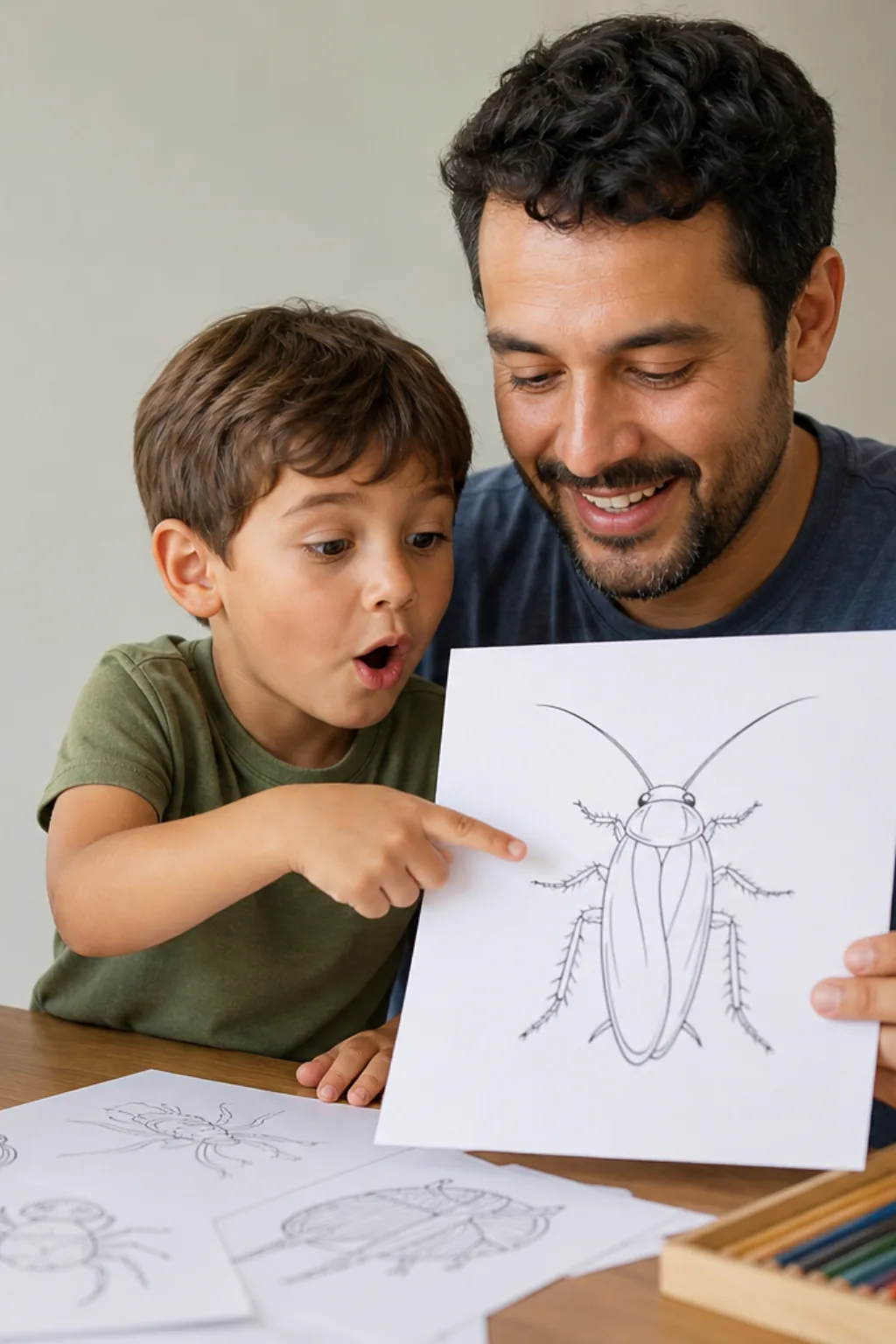 desenhos de barata para colorir - 1