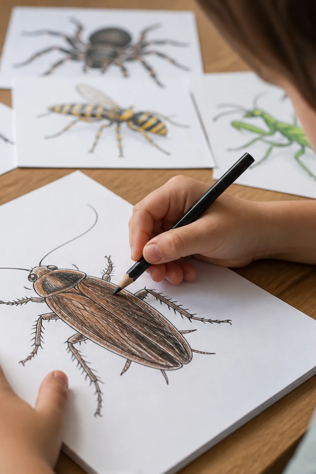 desenhos de barata para colorir - 2