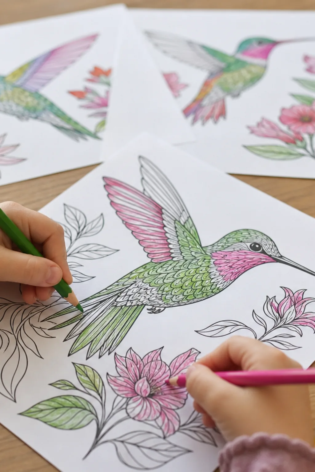 desenhos de beija flor para colorir - 2