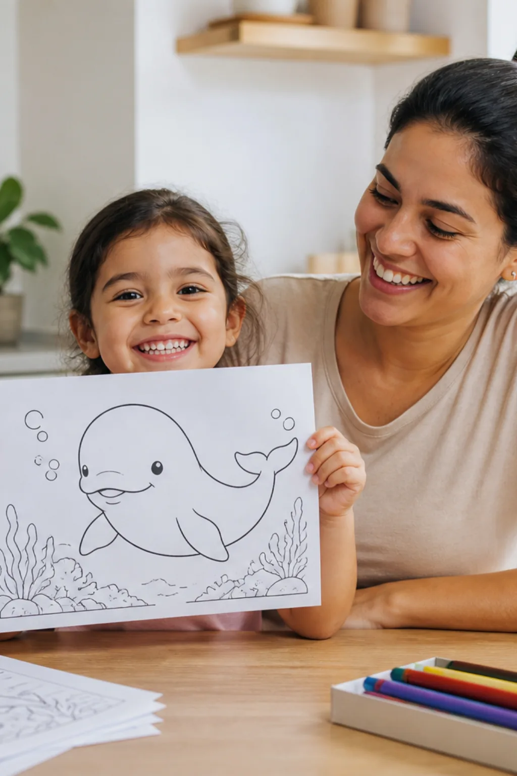 desenhos de beluga para colorir — exemplo criado na Desenhos pra Colorir