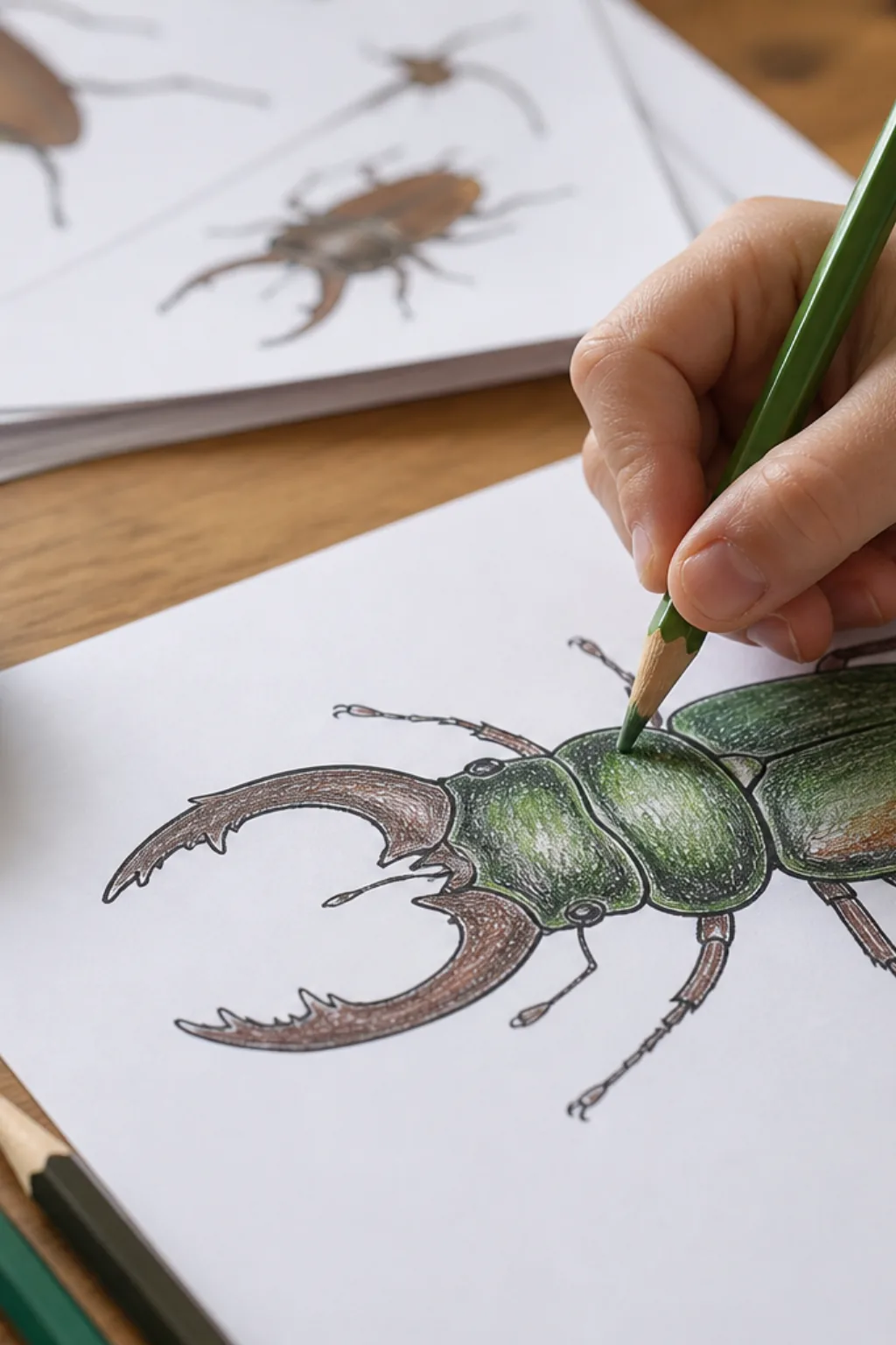 desenhos de besouro para colorir - 2