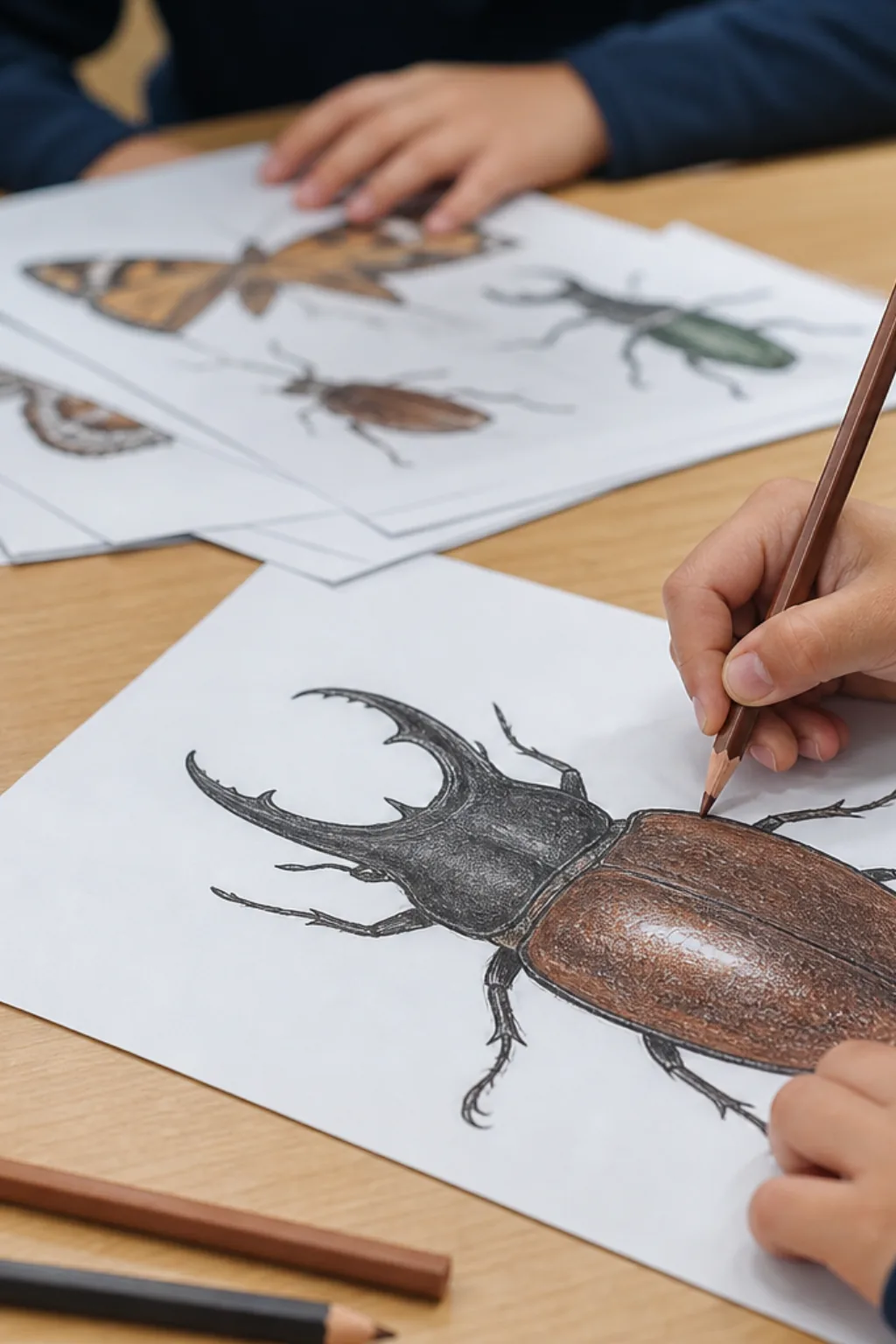 desenhos de besouro-hércules para colorir - 2