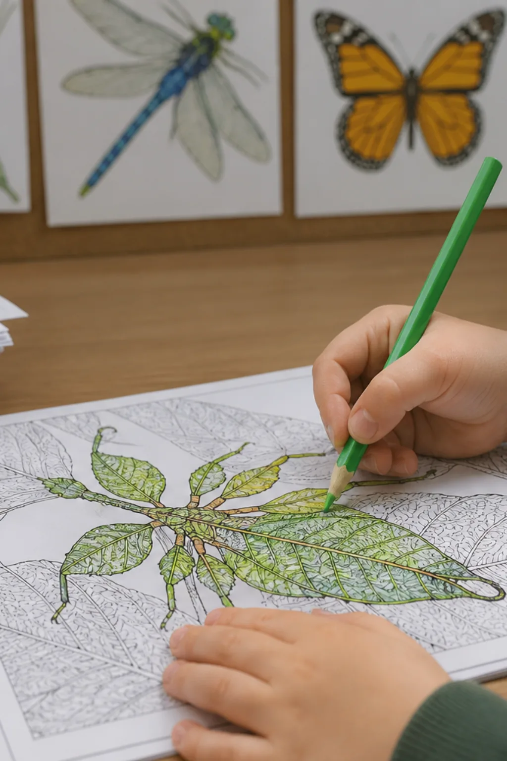 desenhos de bicho-folha para colorir - 2