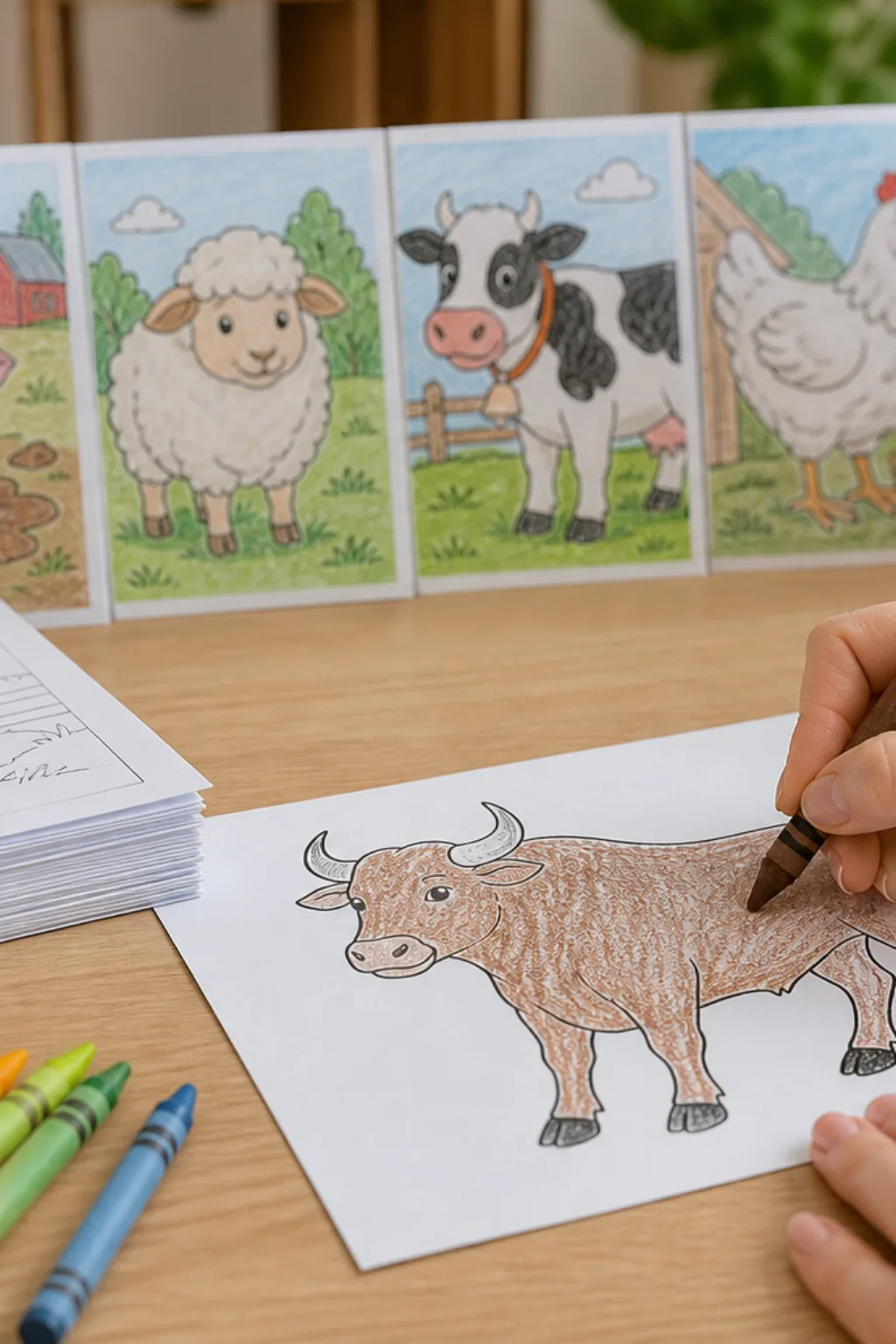 desenhos de boi para colorir - 2