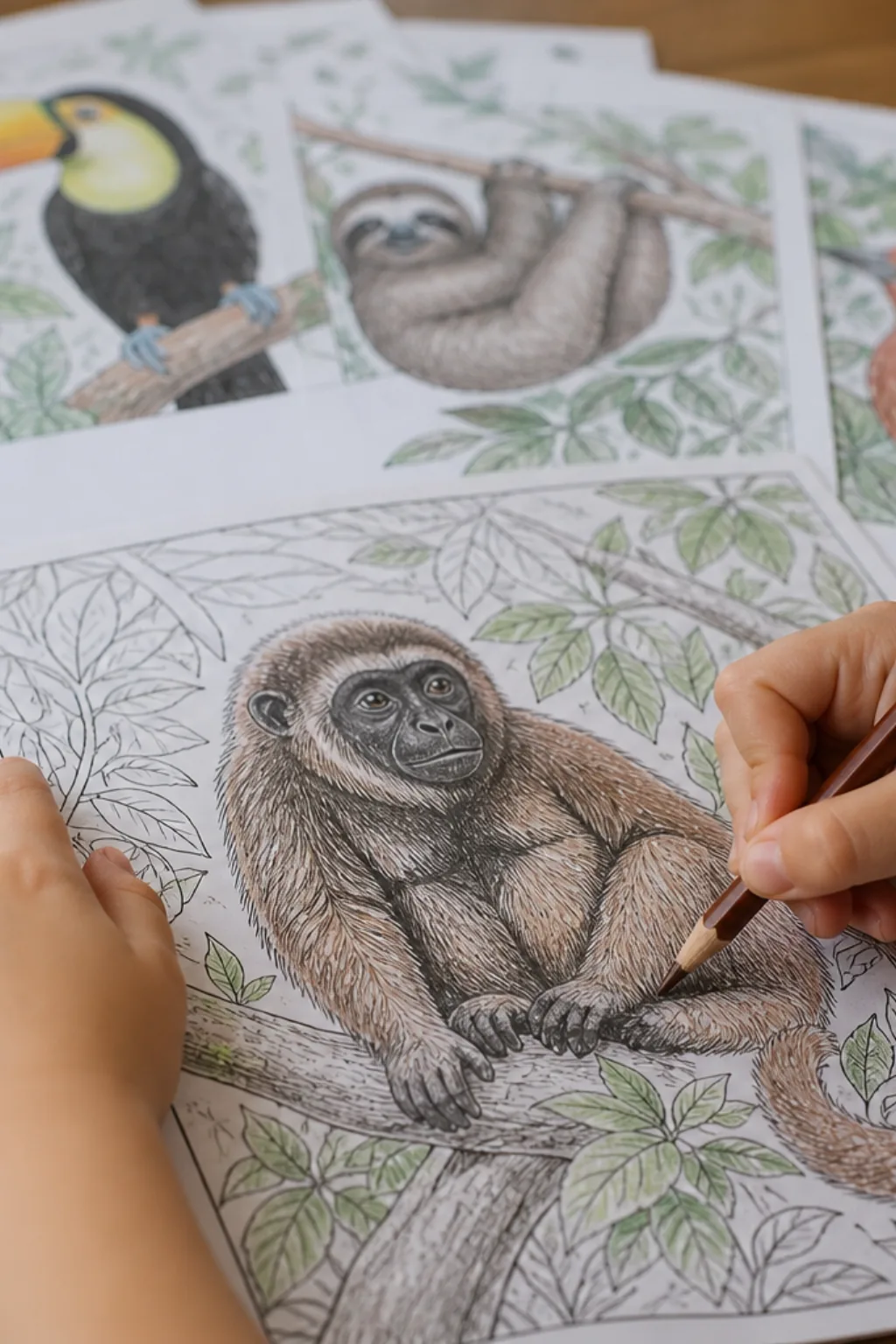desenhos de bugio para colorir - 2