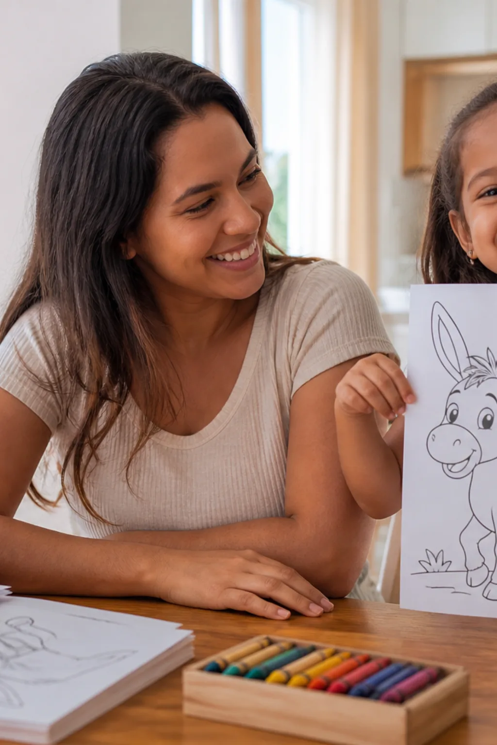 desenhos de burro para colorir - 1