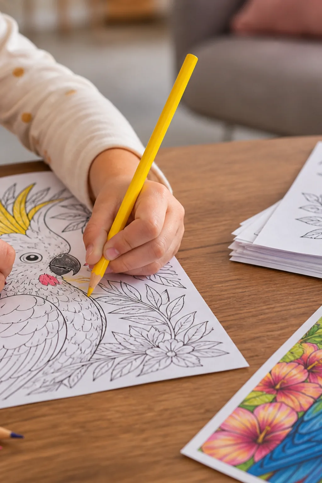 desenhos de cacatua para colorir - 2