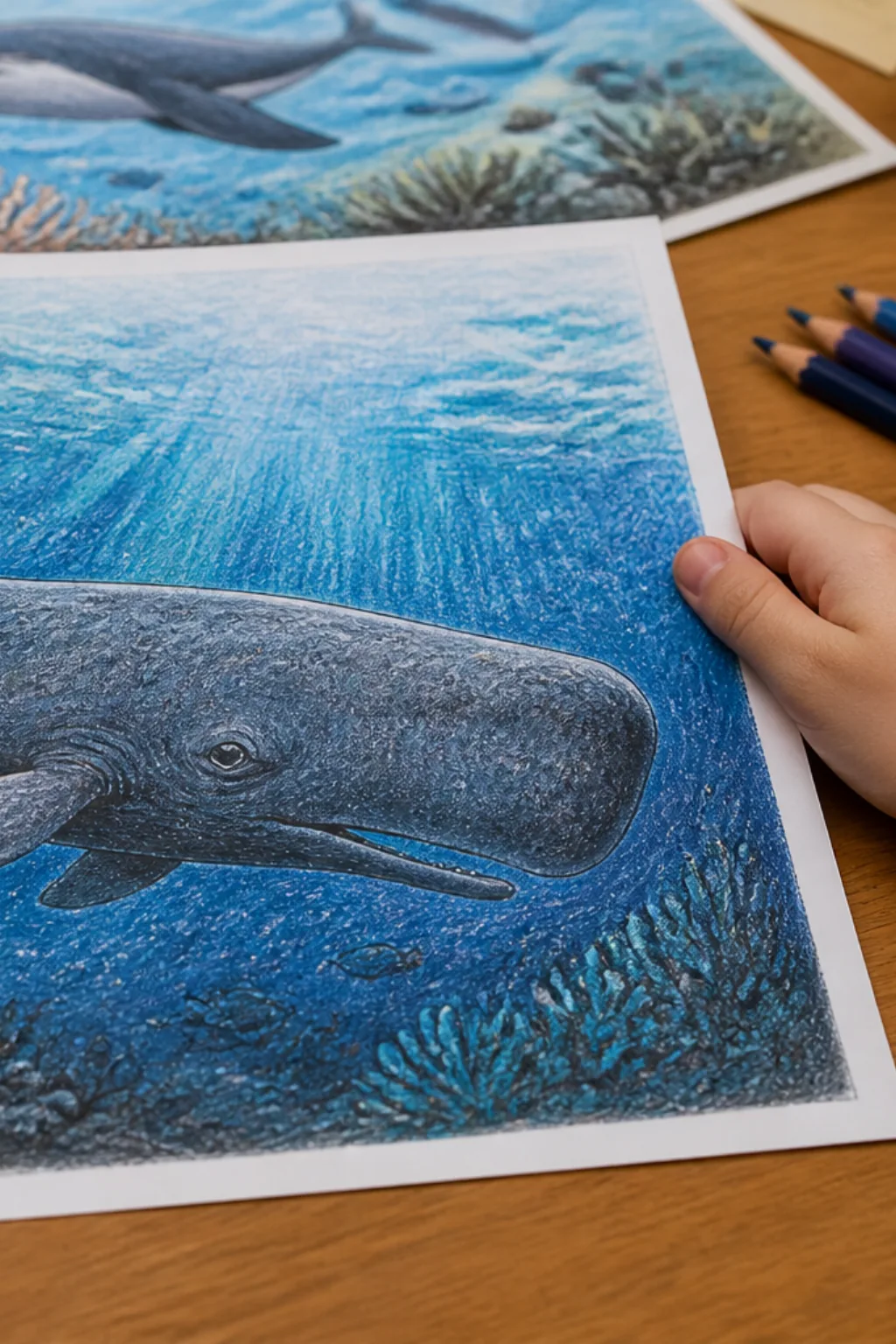 desenhos de cachalote para colorir - 2