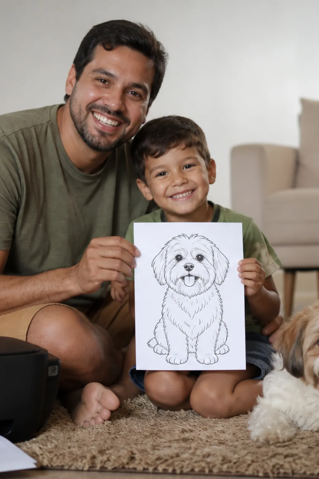 desenhos de cachorro para colorir - 1