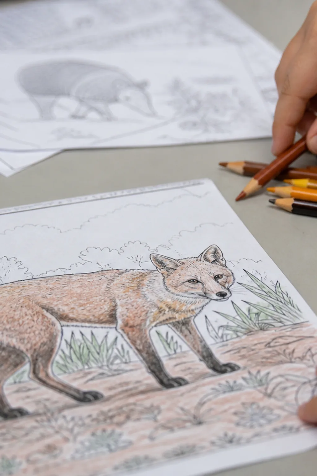 desenhos de cachorro-do-mato para colorir - 2