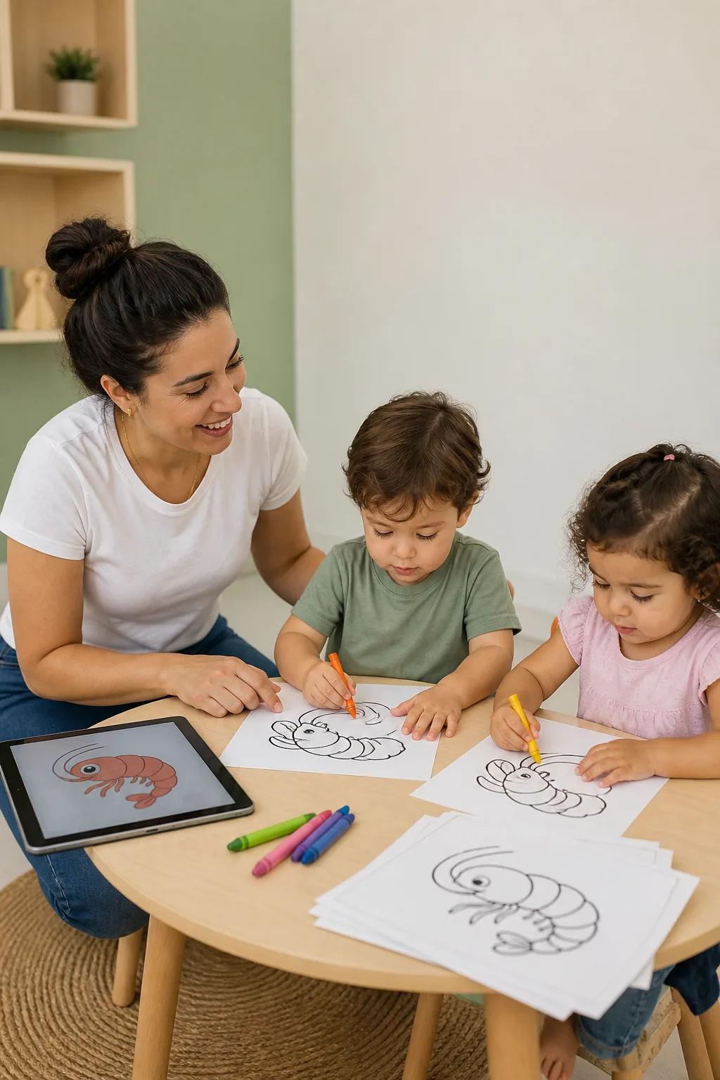desenhos de camarão para colorir - 1