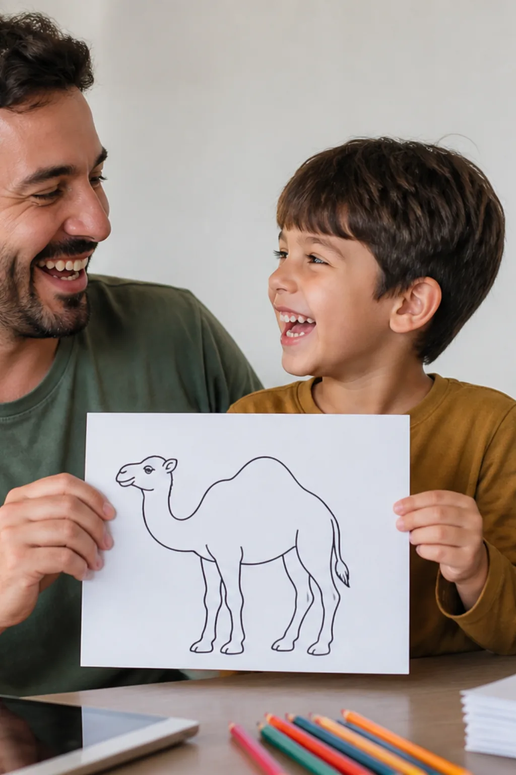 desenhos de camelo para colorir - 1