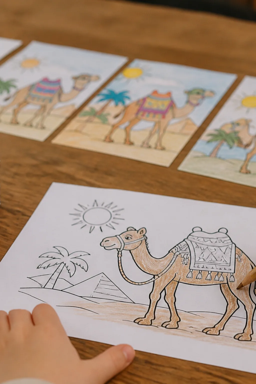 desenhos de camelo para colorir - 2