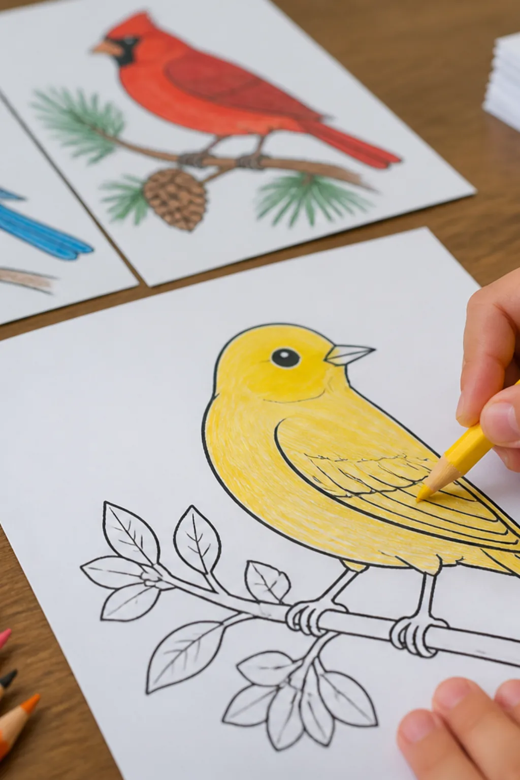 desenho de canário para colorir - 2