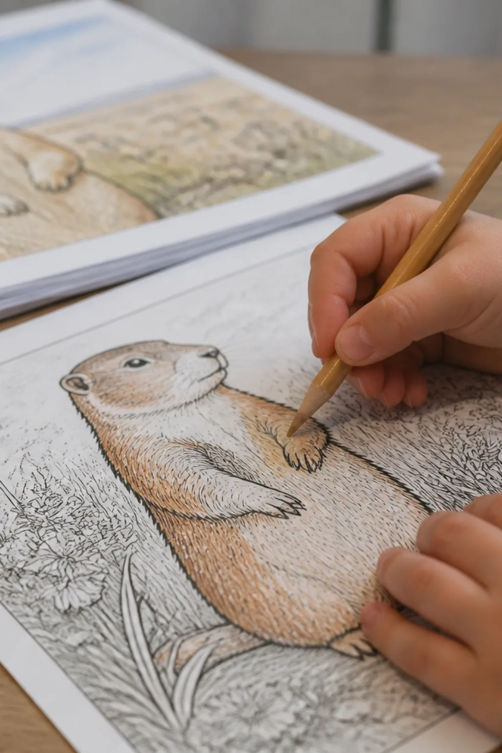 desenhos de cão-da-pradaria para colorir - 2