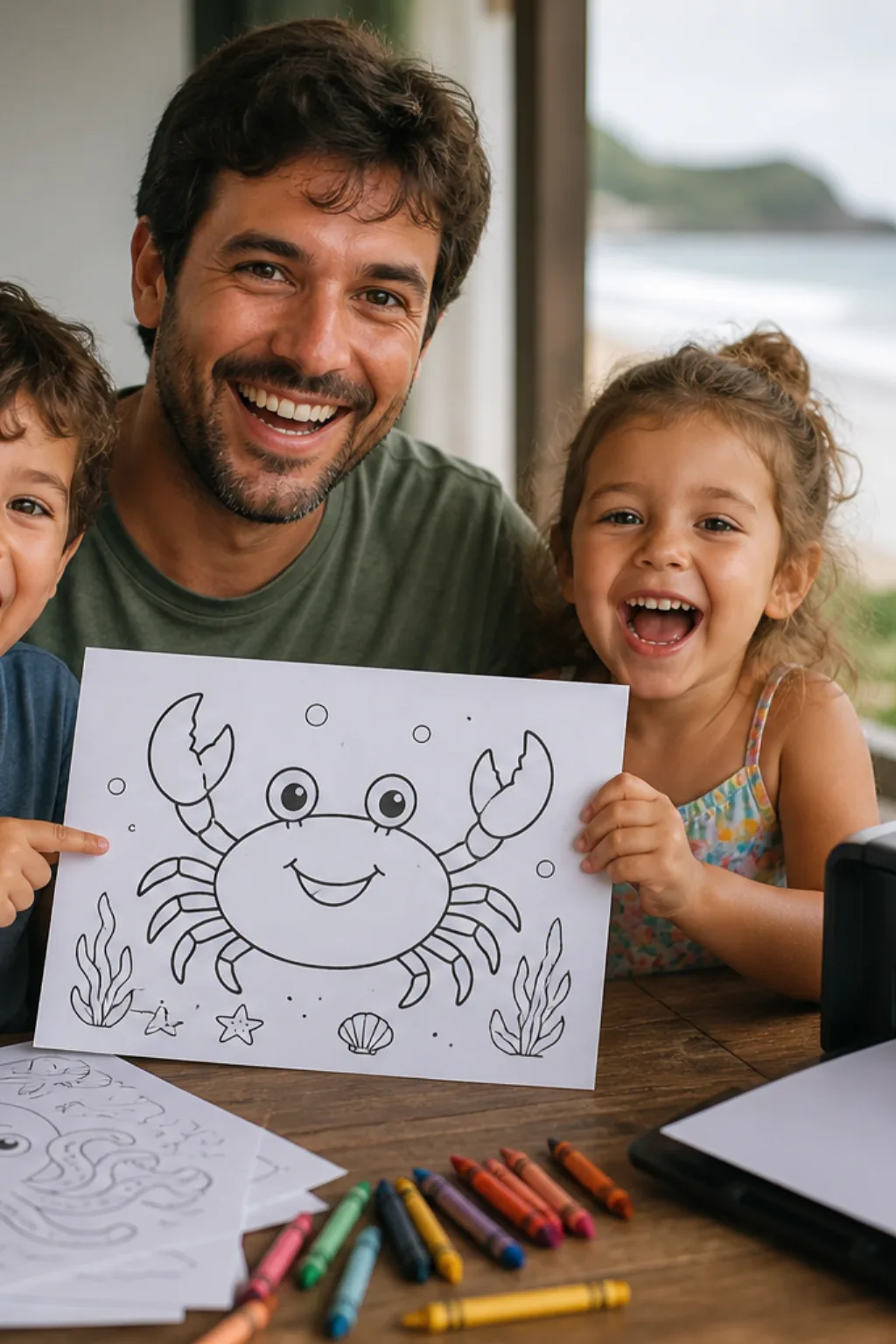 desenhos de caranguejo para colorir - 1