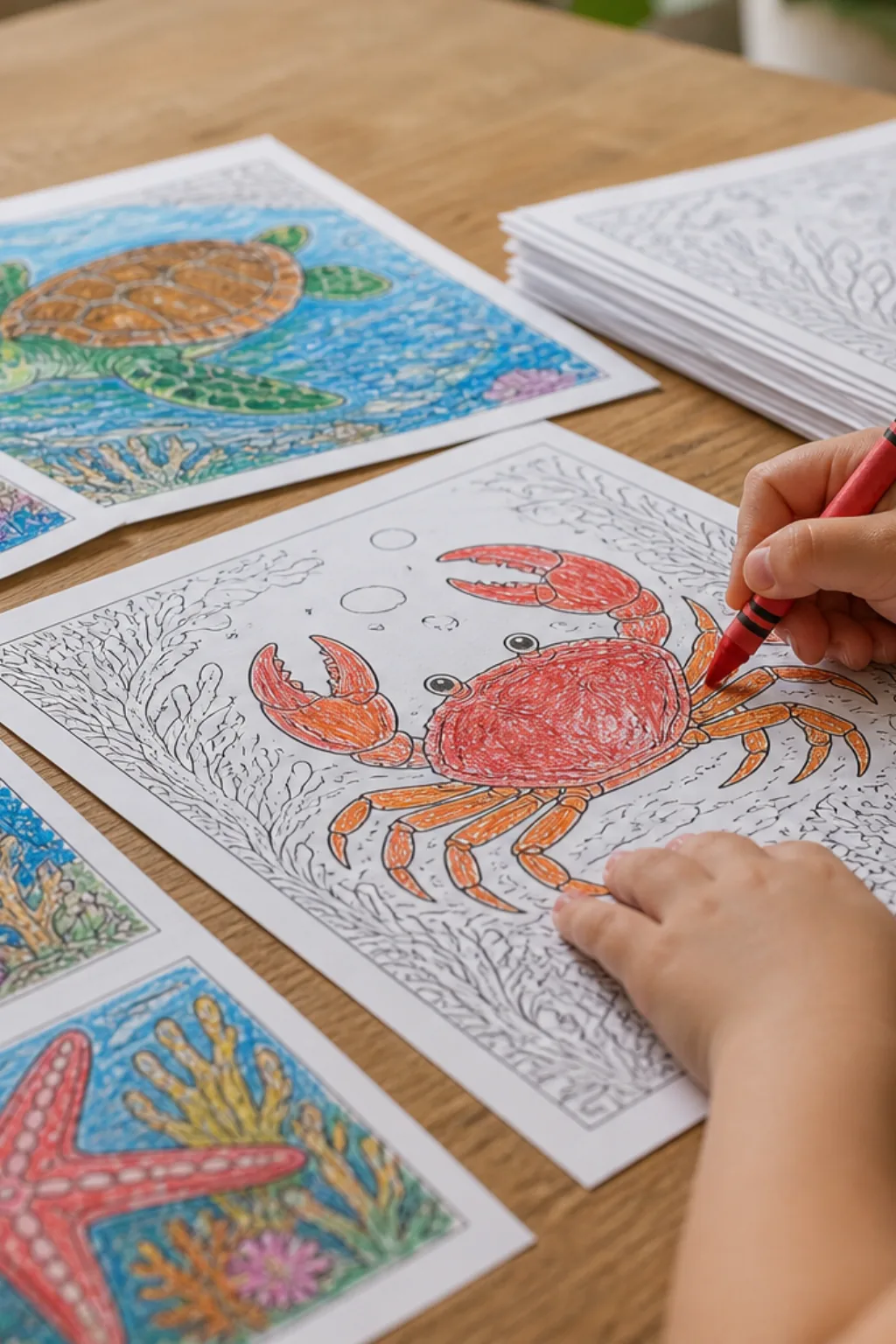 desenhos de caranguejo para colorir - 2