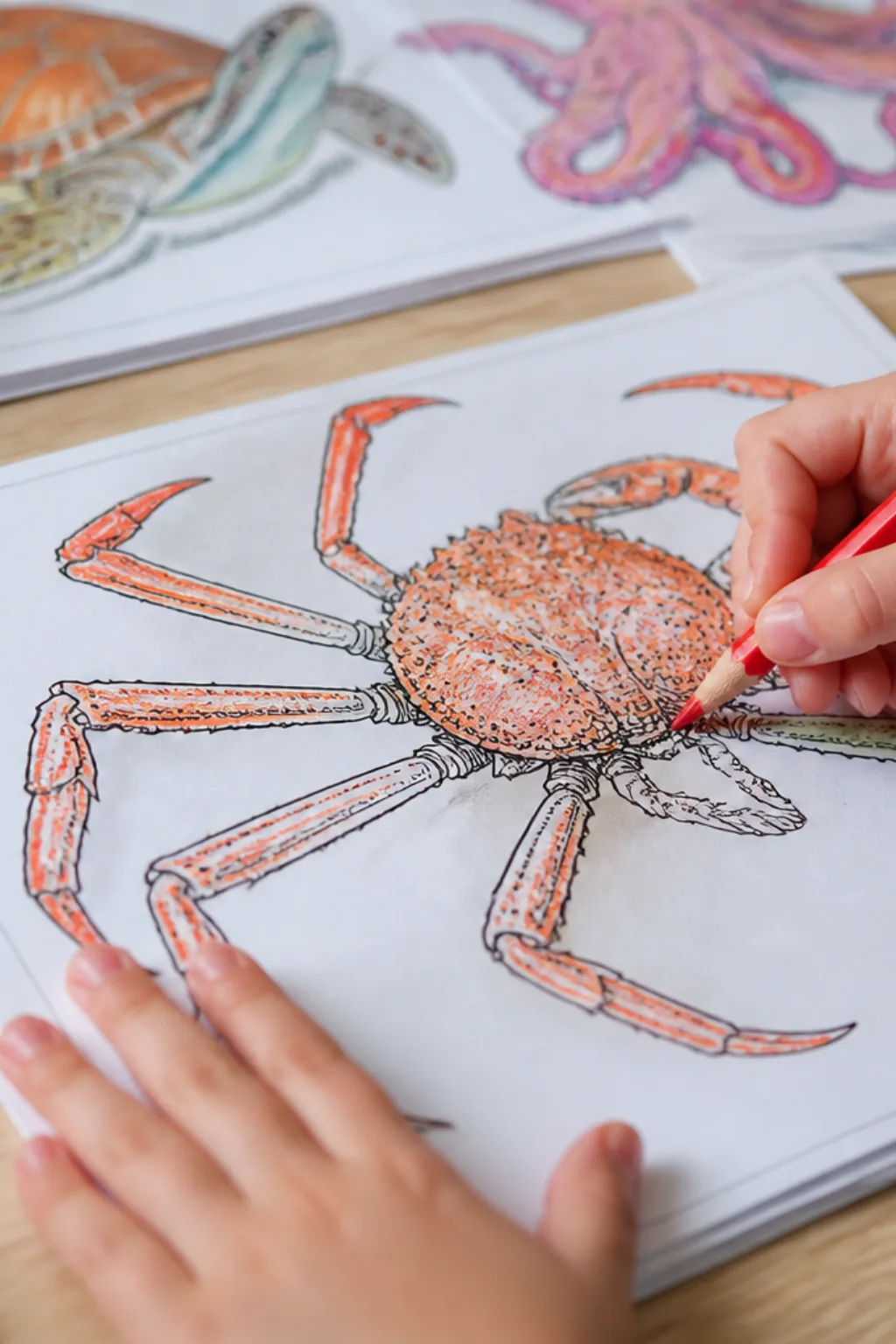 desenhos de caranguejo-aranha para colorir - 2