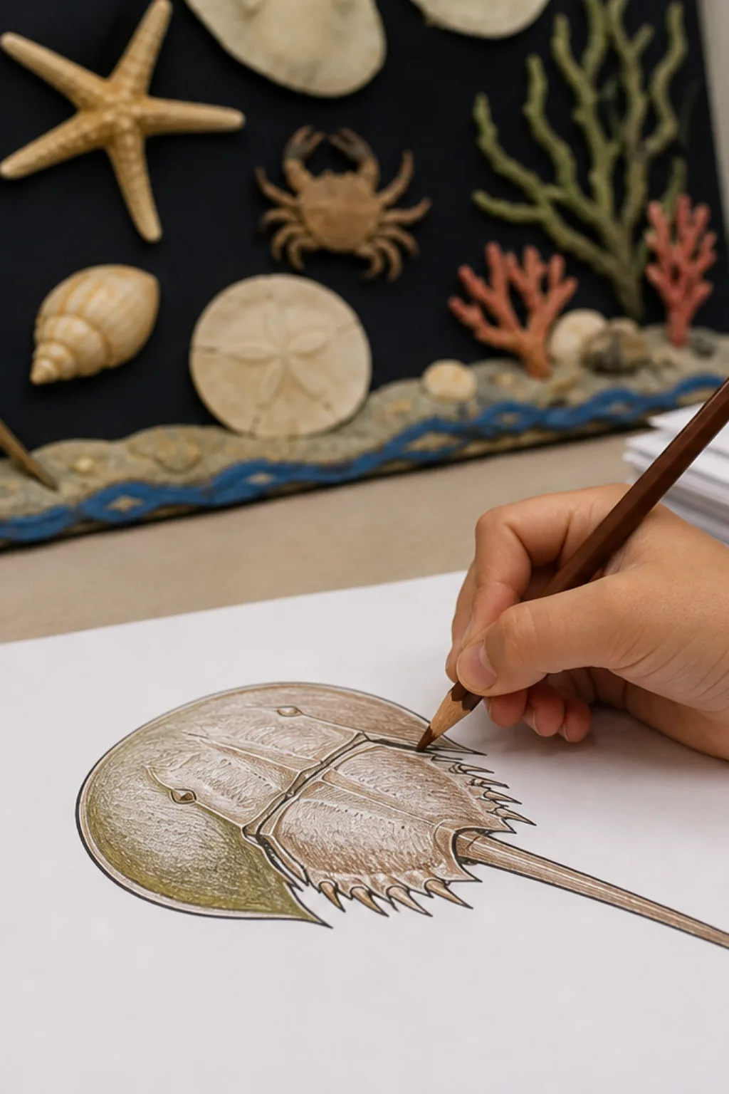 desenhos de caranguejo-ferradura para colorir - 2