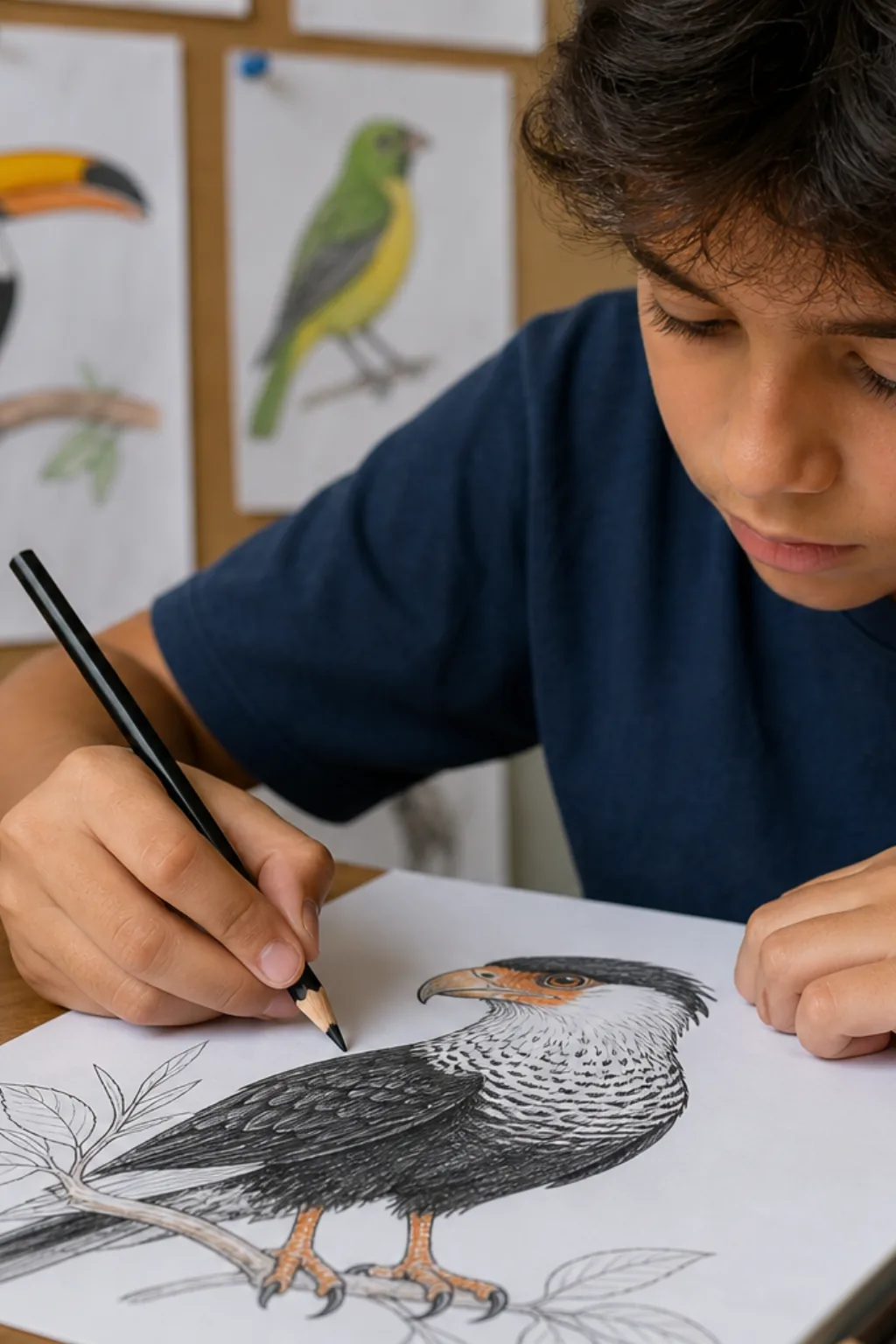 desenhos de carcará para colorir - 2