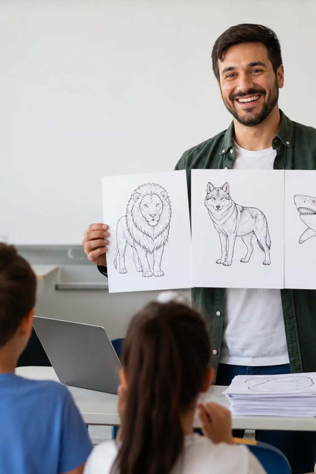 desenhos de animais carnívoros para colorir - 1