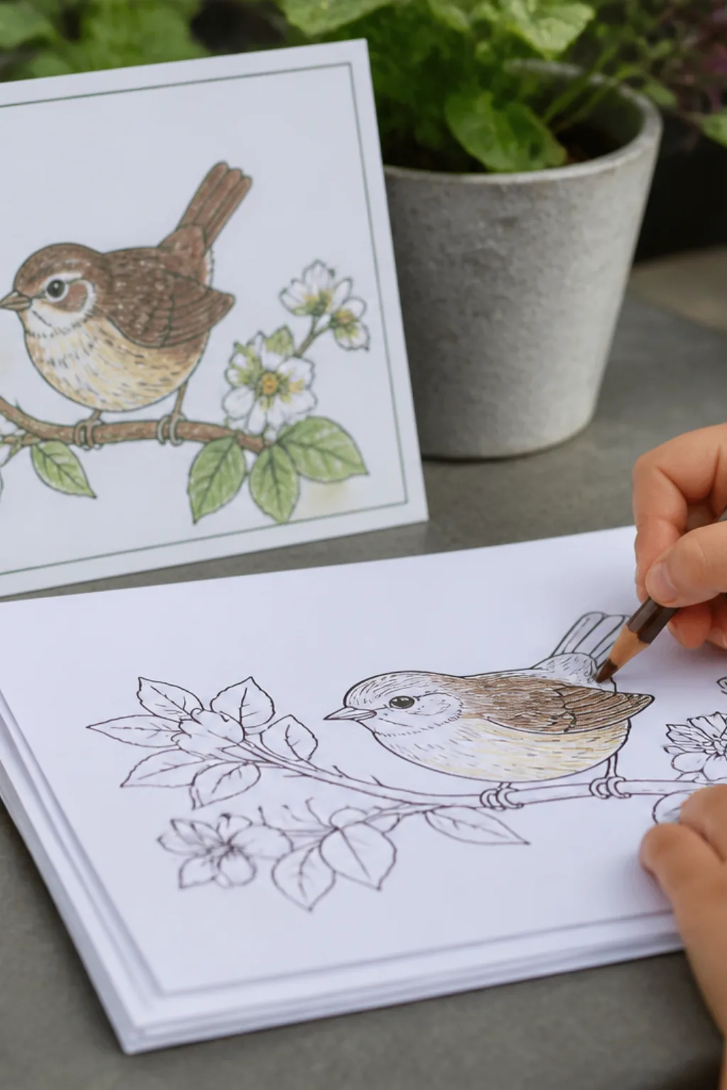 desenhos de carriça para colorir - 2