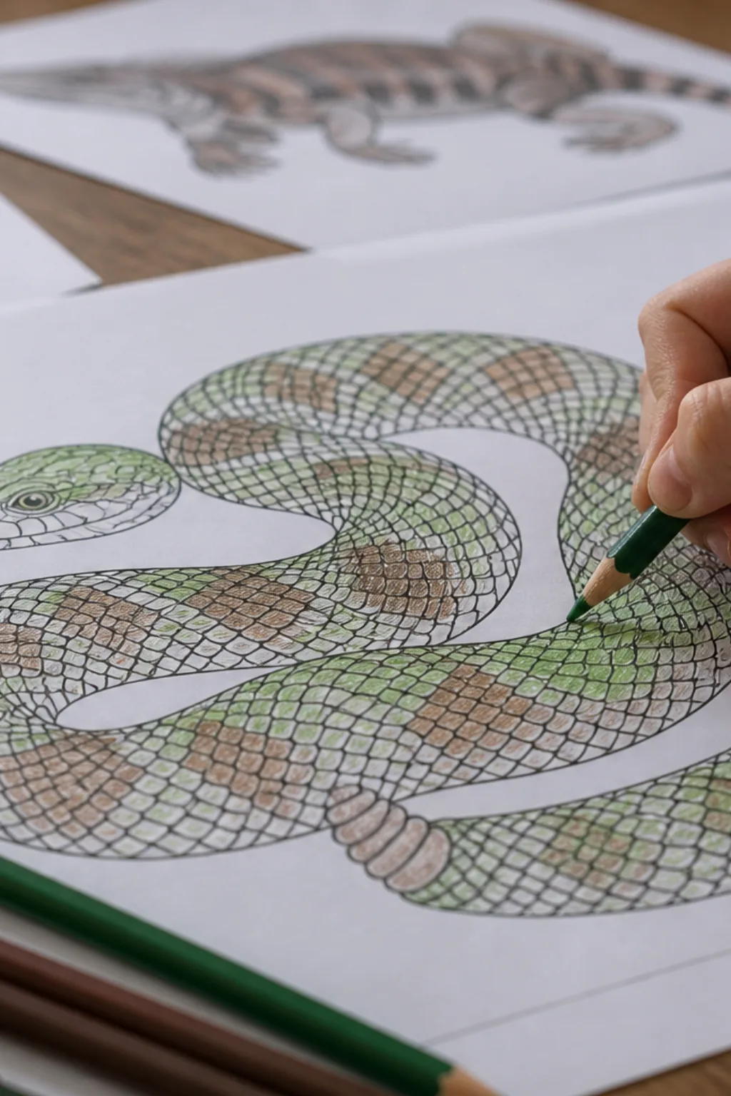 desenho de cascavel para colorir - 2