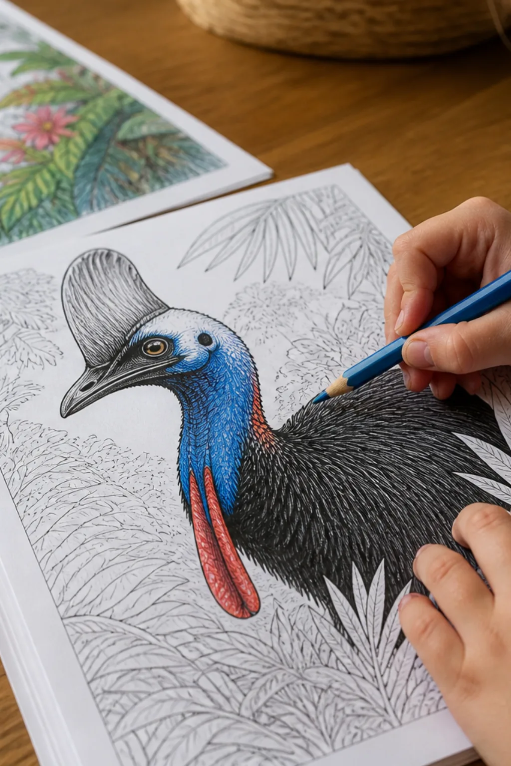 desenhos de casuar para colorir - 2
