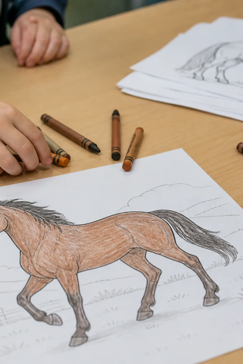 desenhos de cavalo para colorir - 2