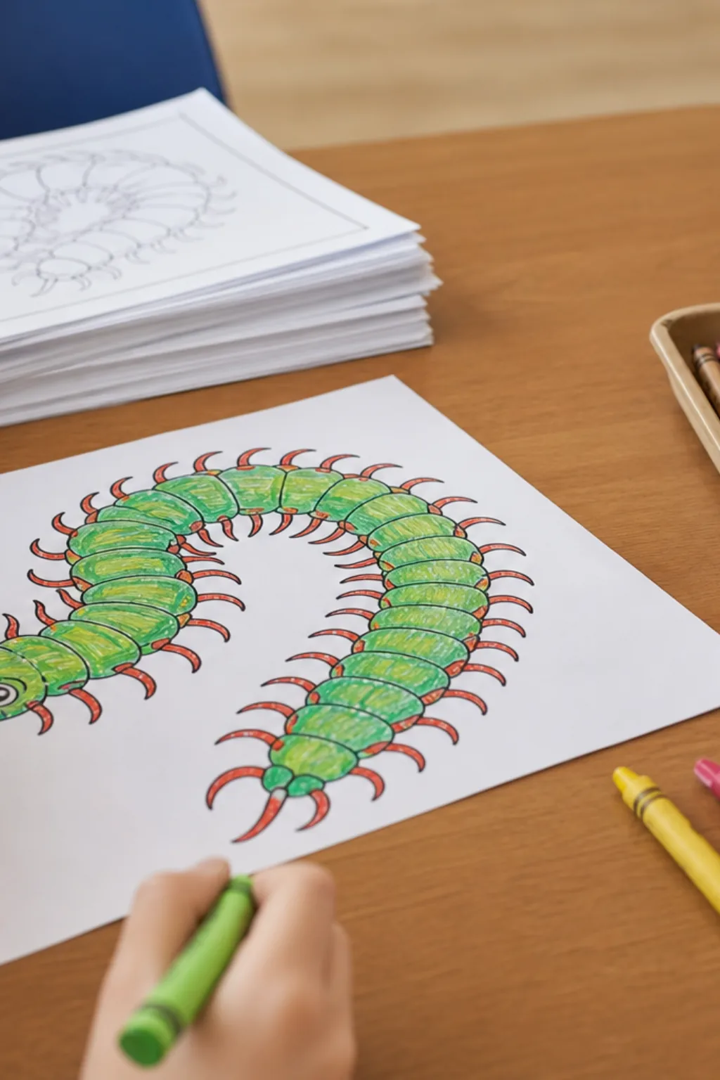 desenhos de centopeia para colorir - 2