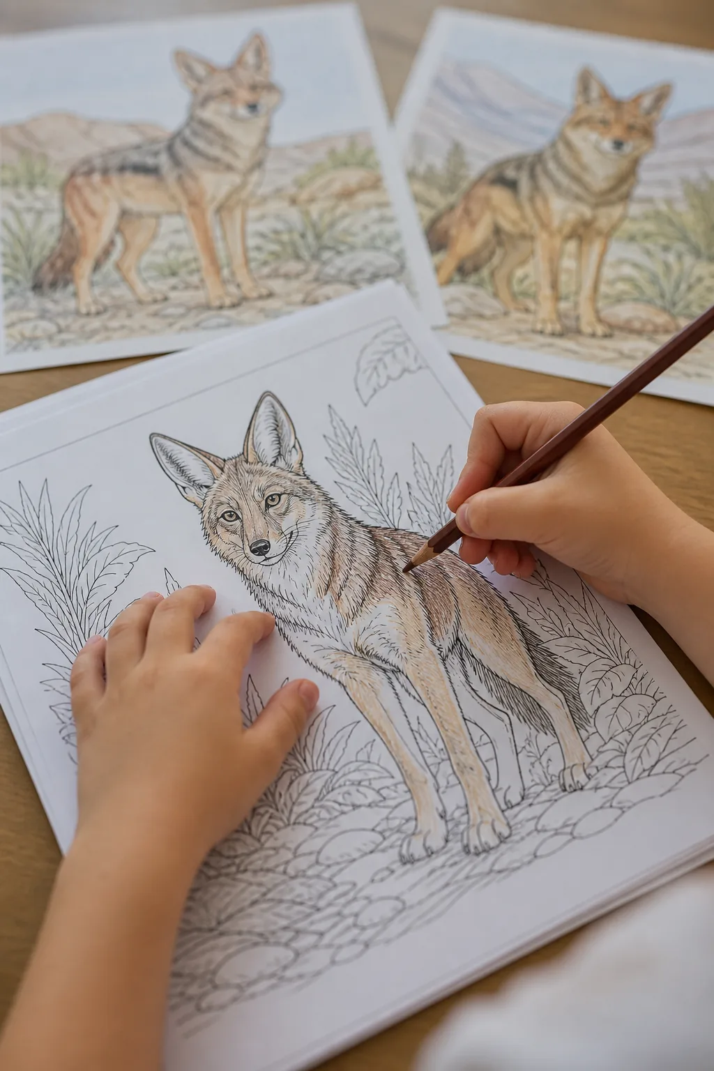 desenhos de chacal para colorir - 2