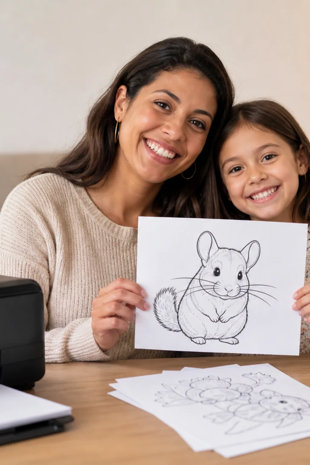 desenhos de chinchila para colorir - 1