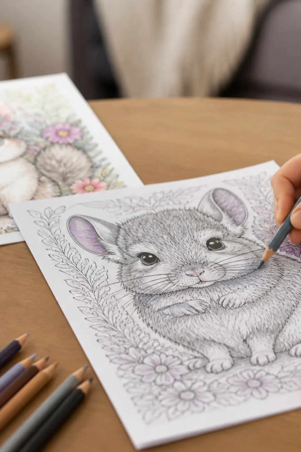 desenhos de chinchila para colorir - 2