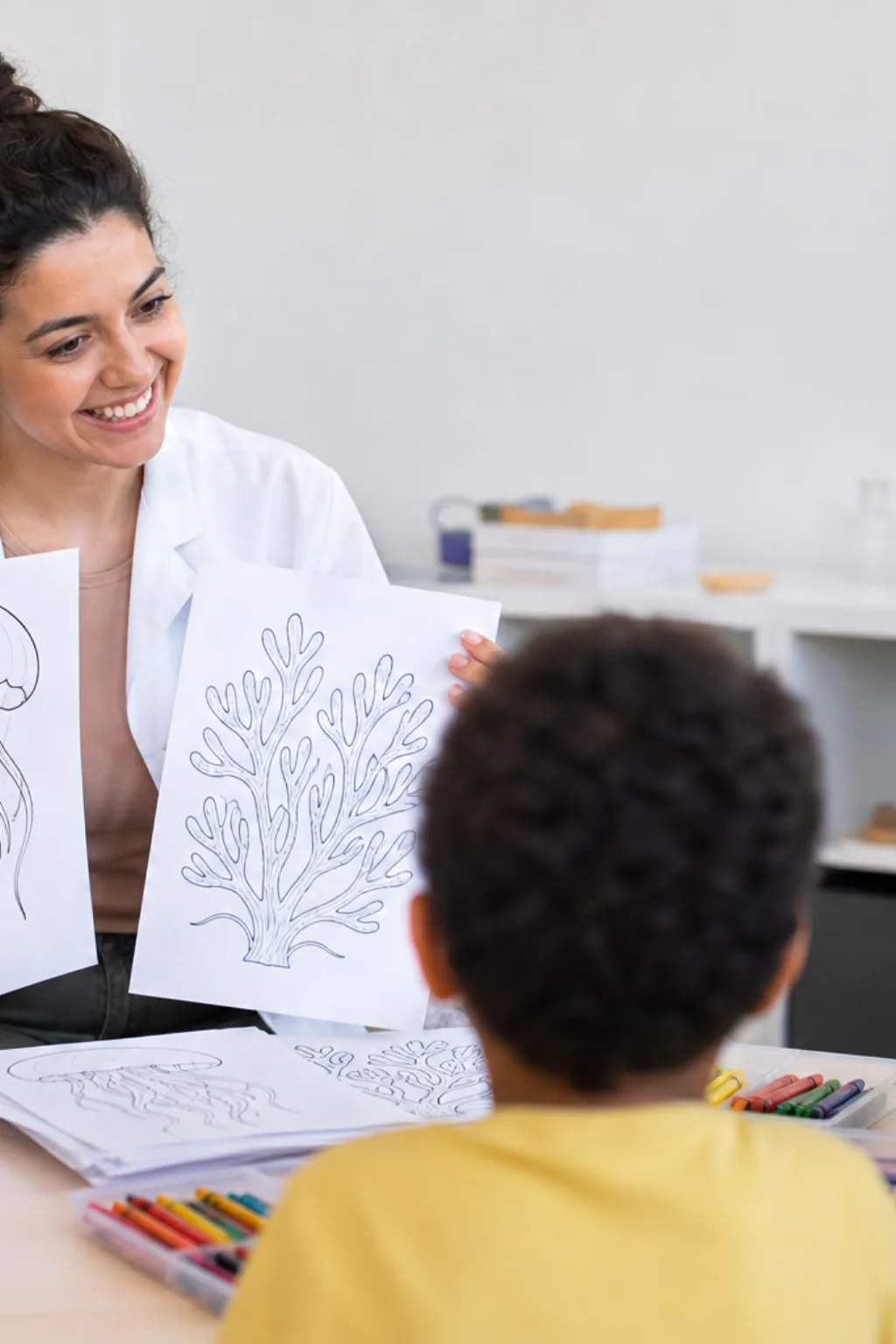 desenhos de cnidários para colorir — exemplo criado na Desenhos pra Colorir