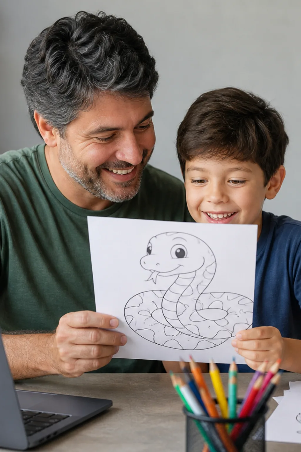 desenhos de cobra para colorir - 1