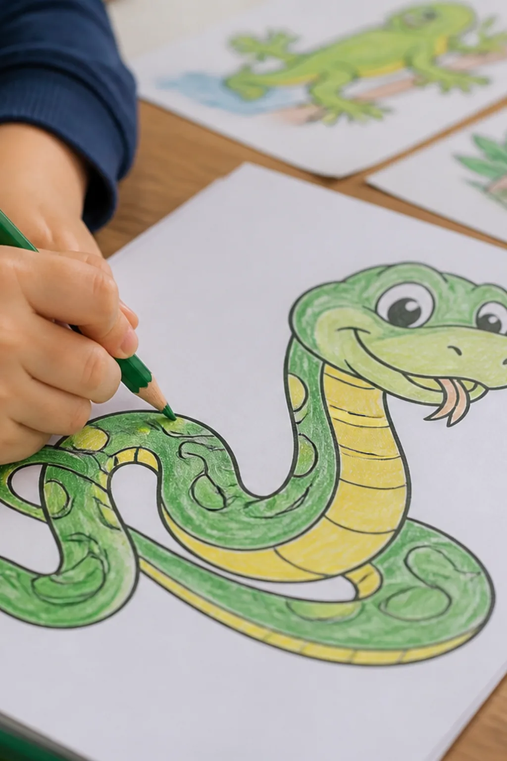 desenhos de cobra para colorir - 2