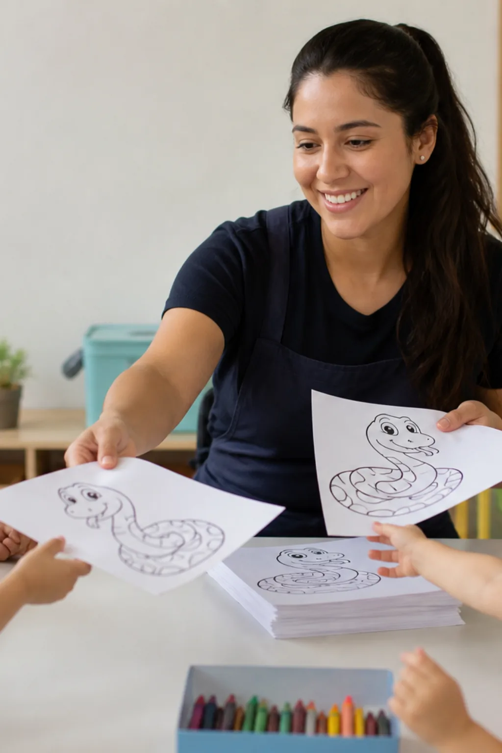 desenhos de cobra píton para colorir — exemplo criado na Desenhos pra Colorir